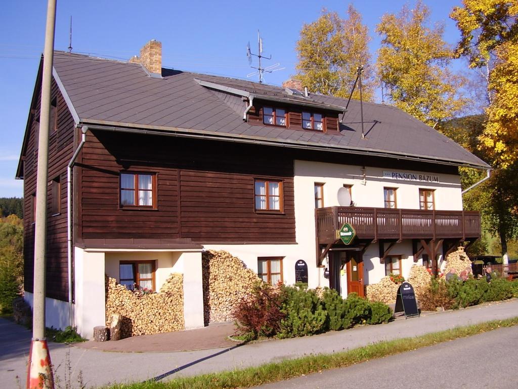 Hotel Penzion Bázum Horní Vltavice Exterior foto